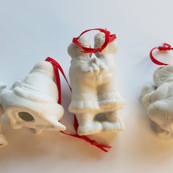Rare Vintage Arctic Kids of Alaska Porcelain Bisque Collectable Ornaments - Picture 12 of 17
